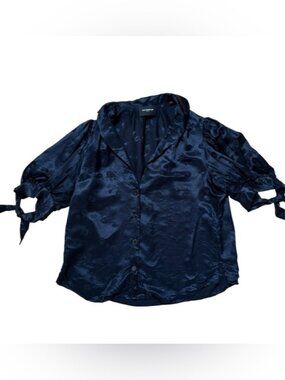 The Kooples Navy Blouse Top Size 2